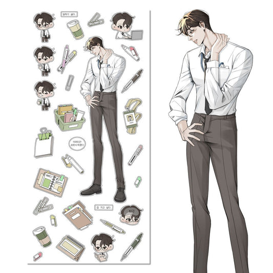 baeksan - yeonwoo office worker sticker sheet
