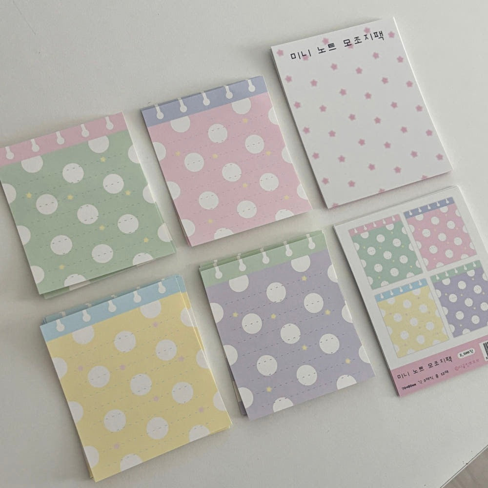 the glint of - mini note memo sticker sheet