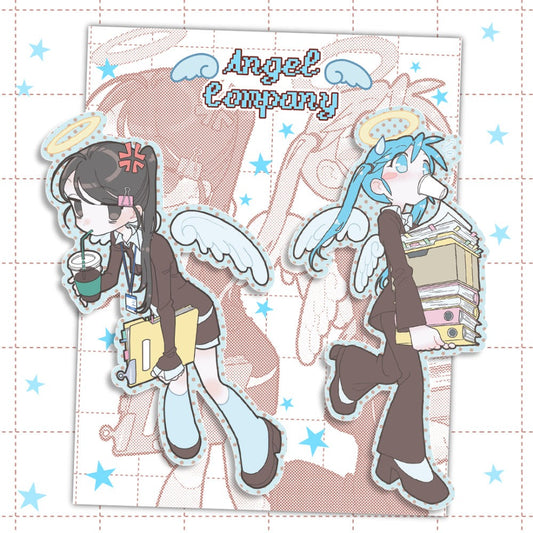 heez - angel company die cut sticker