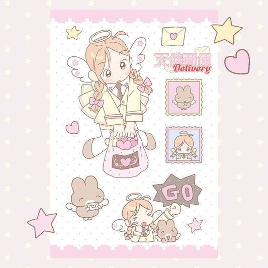 ahchuucoco - angel mail delivery sticker