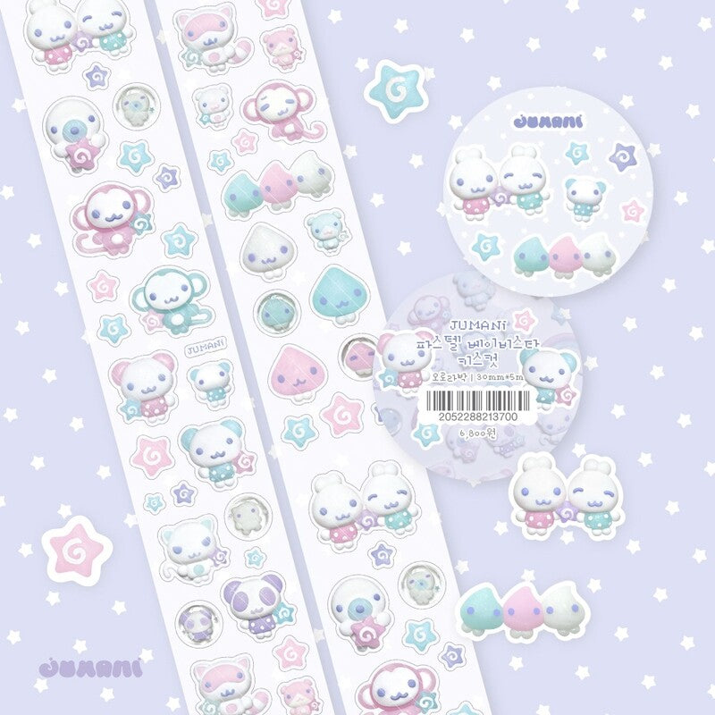 Jumani - pastel baby star kisscut tape