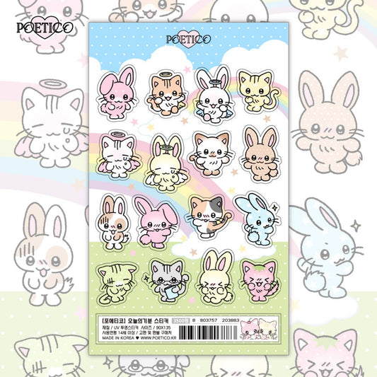 poetico - today's mood sticker sheet