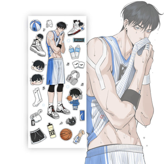 baeksan - woojin basketball sticker sheet