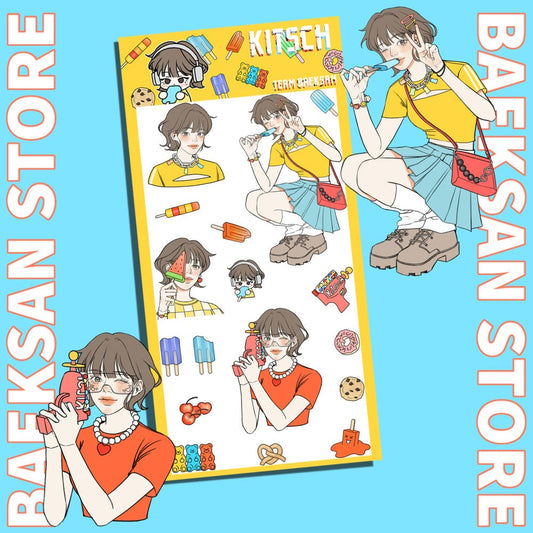 baeksan - kitsch sticker sheet
