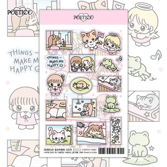 poetico - daily life sticker sheet