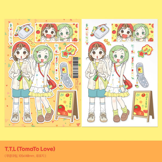 cute bus - ttl sticker sheet