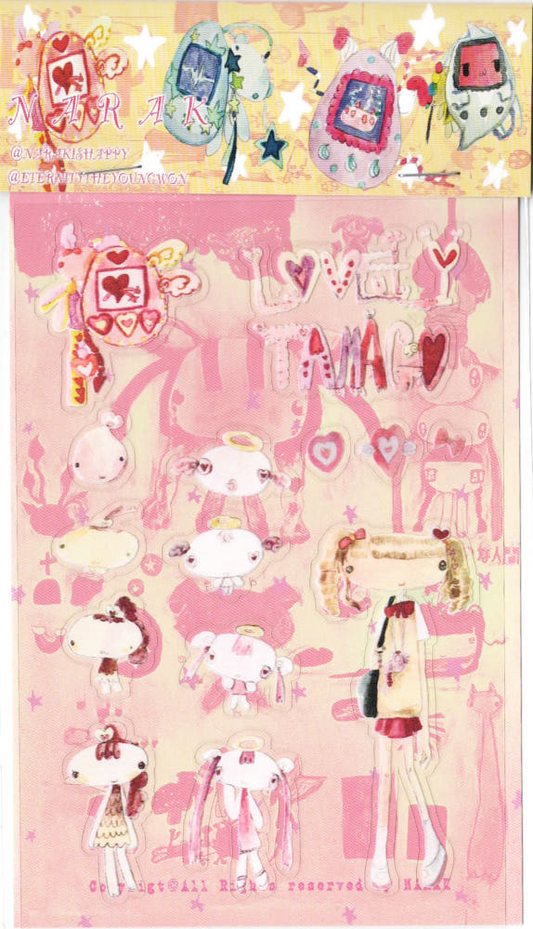 narakishappy - lovely tamago sticker