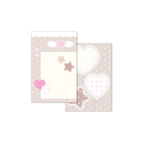 coraltree - milk choco memo sticker sheet