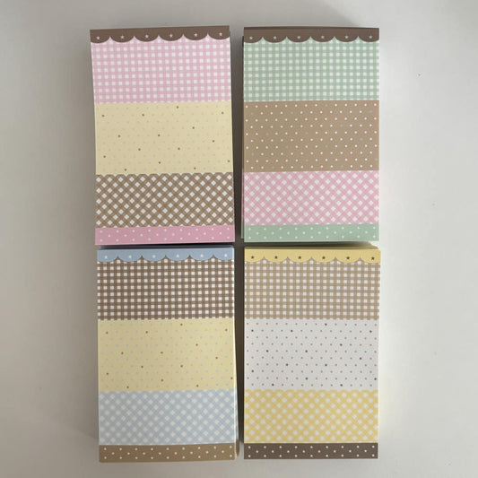 the glint of - choco mix long memo sticker sheet