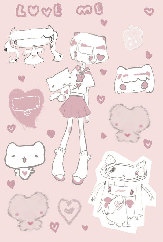 narakishappy - love me sticker