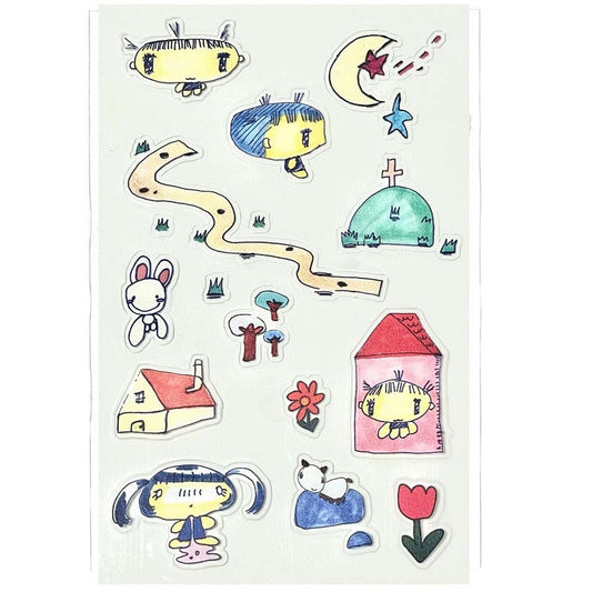 narakishappy - narak town sticker