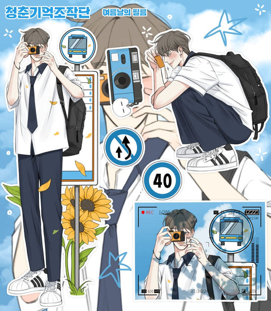 baeksan - film camera sticker sheet