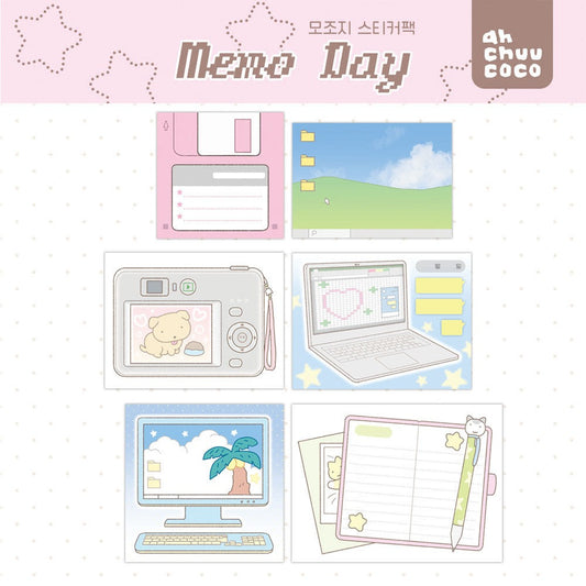 ahchuucoco - memo day memo sticker sheet