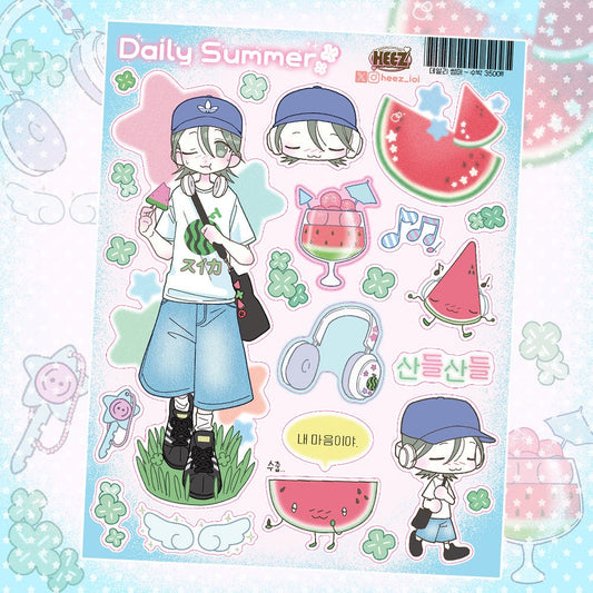 heez - daily summer watermelon sticker
