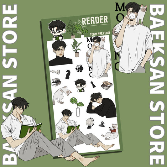baeksan - reader sticker sheet