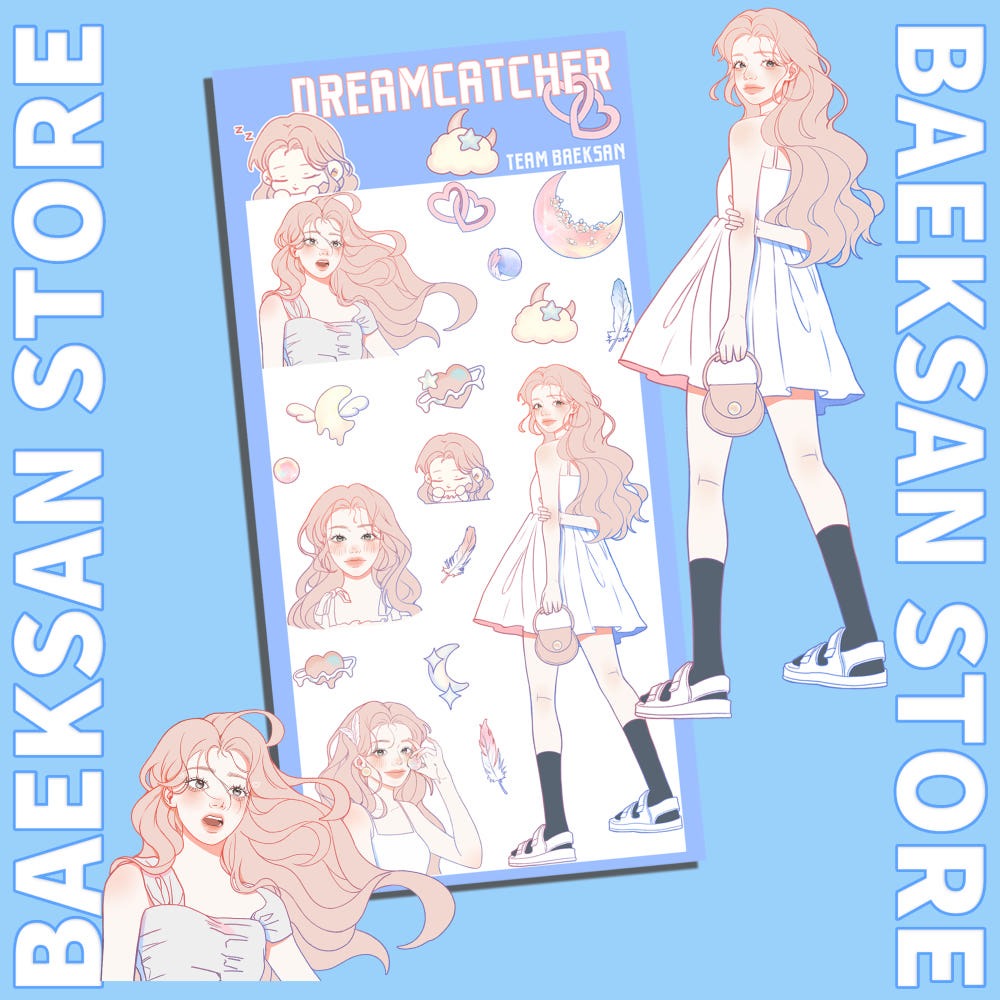 baeksan - dreamcatcher sticker sheet