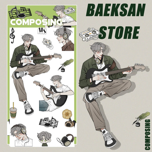 baeksan - composing sticker sheet