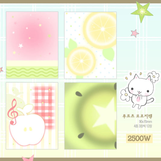 raridays - fruits memo sticker sheet