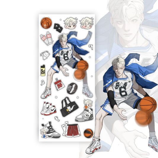 baeksan - basketball sticker sheet