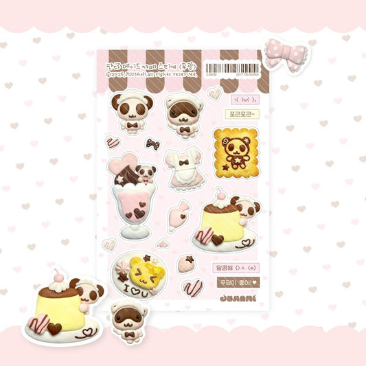 Jumani - panda maid cafe sticker