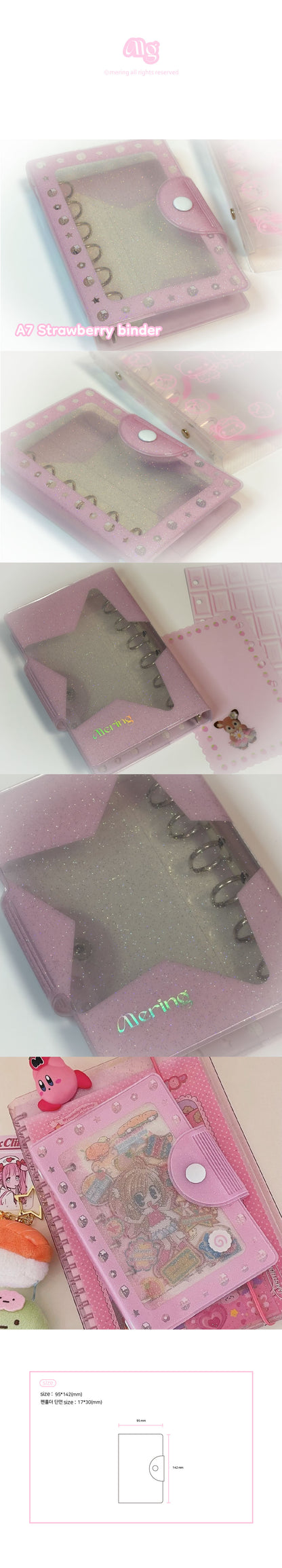 Mering - A7 strawberry binder