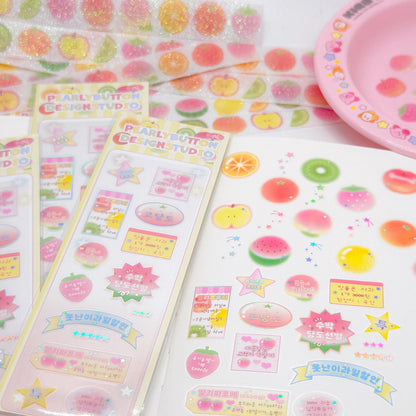 ♡ Pearly Button - Pearly Fruity Sticker