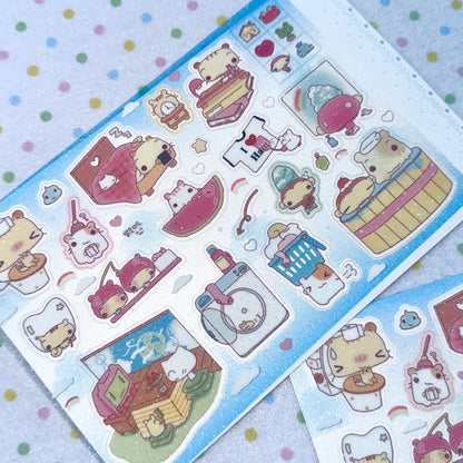 ♡ Happy Nyang Day - Hamster Sweet Home Sticker