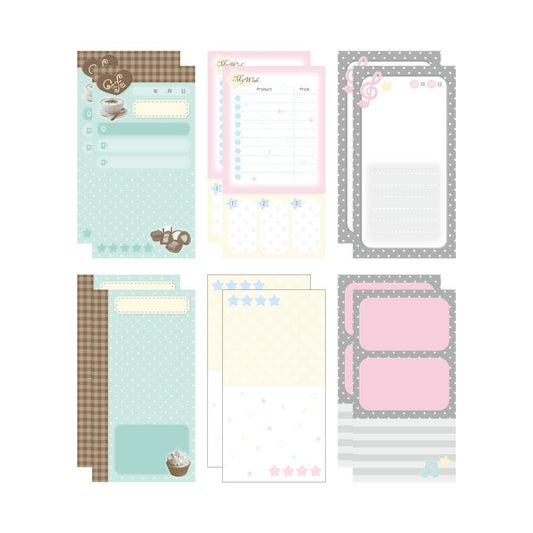 Bit By Bit - long memo sticker sheet pack daily