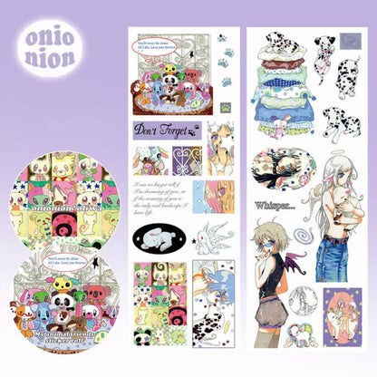 onionion - My animal friends roll sticker tape