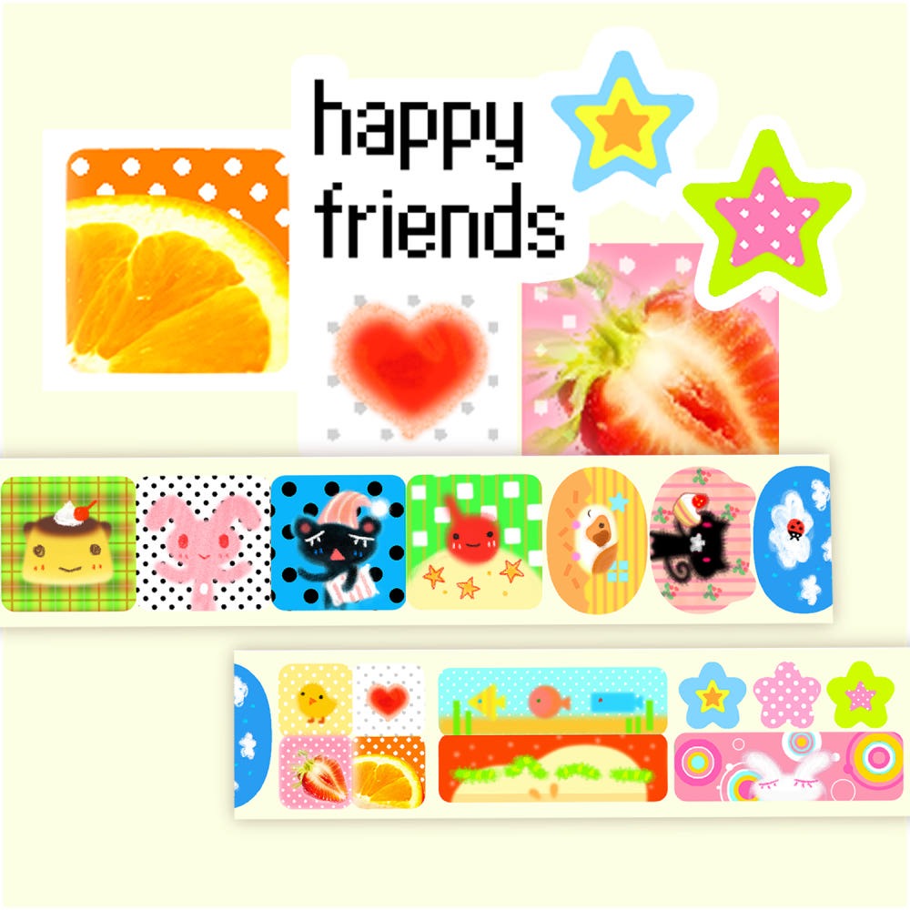 zalza - happy friends kisscut tape