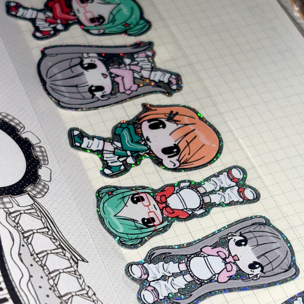 zkzk studio - maid girl sticker