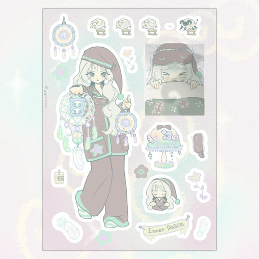 yyoinnn - goodnight sticker sheet