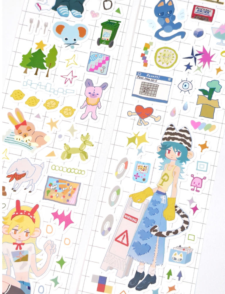 Gnocchiii - fantasy life 60mm roll tape sticker