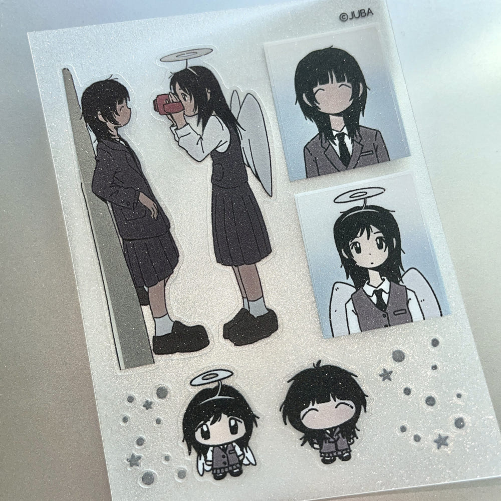 JUBA - After School Glitter Clear Removable Sticker