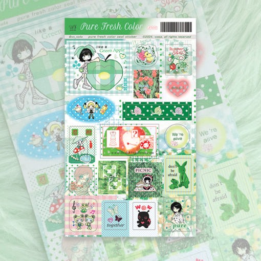 wasa - pure fresh color sticker