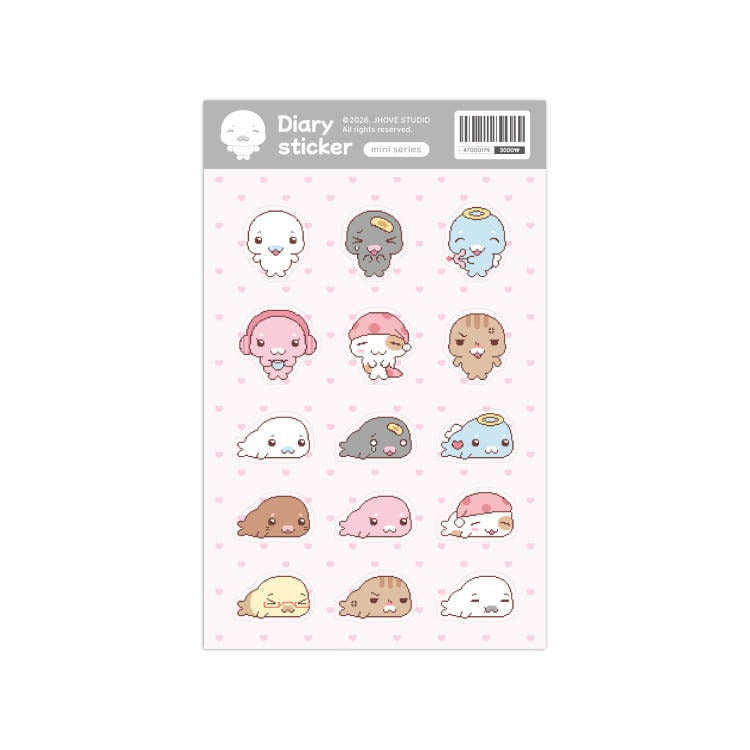 Jhove Studio - seal pixel sticker