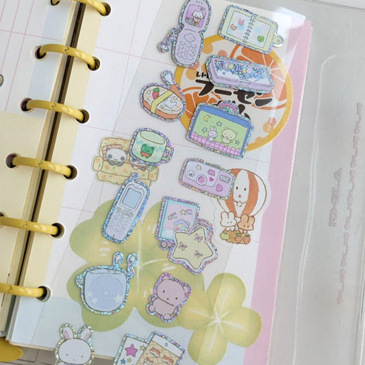 heartwarmingclub - hologram sopeum sticker sheet