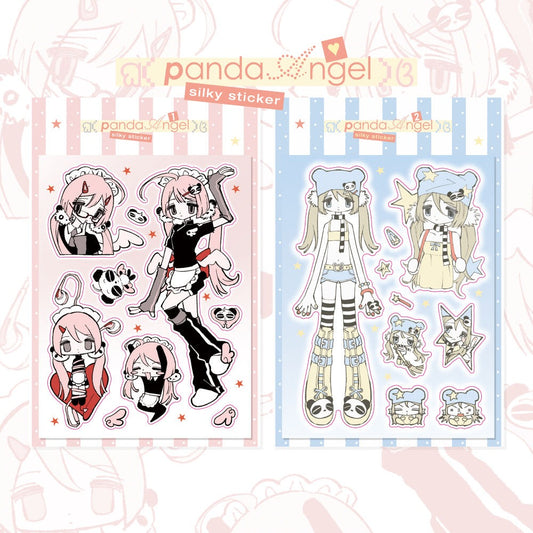 Siljong - panda angel sticker