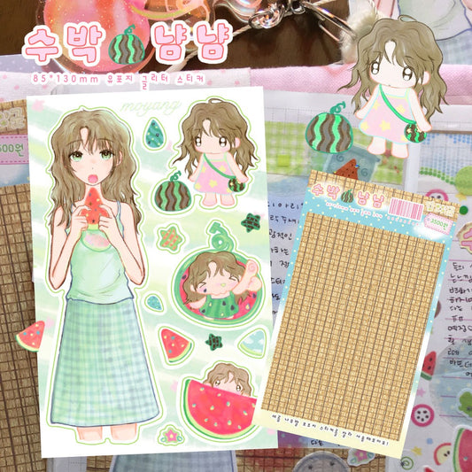 kim moyangkun - watermelon sticker sheet