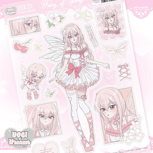 dociofdreams - spring fairy sticker sheet