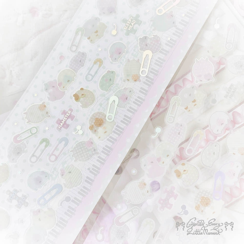 cherish 203 - hamster sticker sheet