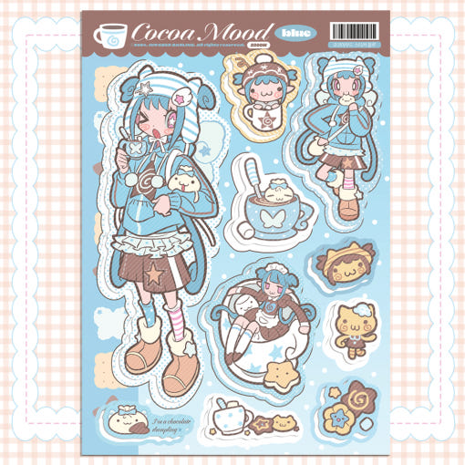 invader darling - cocoa mood sticker