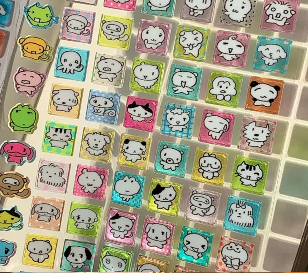 Goodnight sheep - little fur baby epoxy sticker