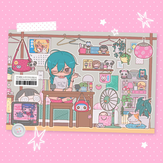 ♡ moodyclub - A girl's comfy space sticker