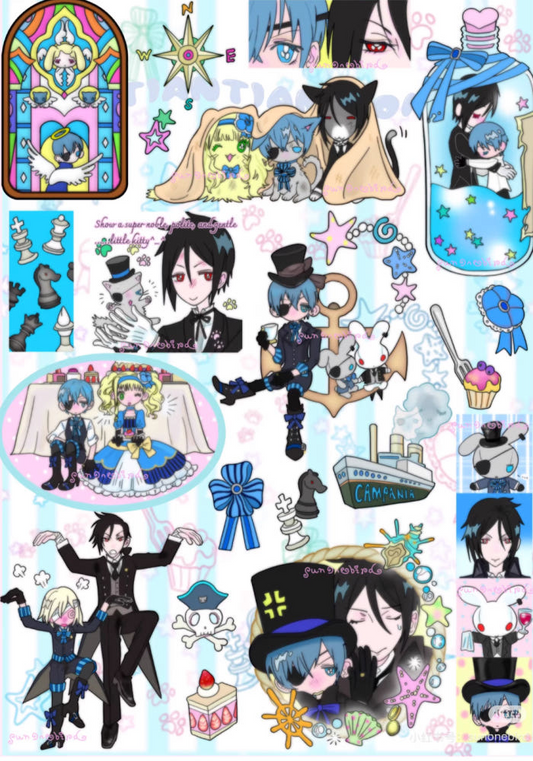 Sunonebird x Tiantian com butler 1 sticker