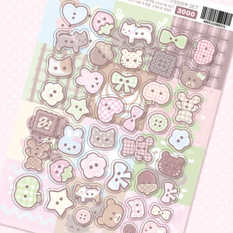 Seolkee Illust - button lover sticker