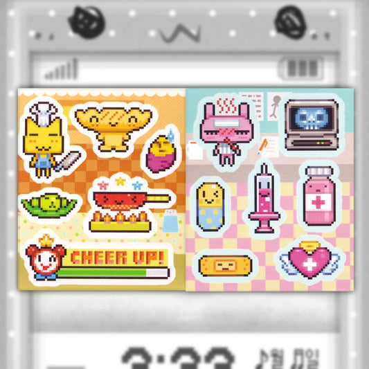 zalza - goodnight town sticker sheet