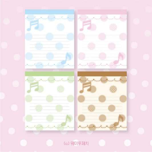 waytoofetch - sweet polka dot memo sheet sticker set