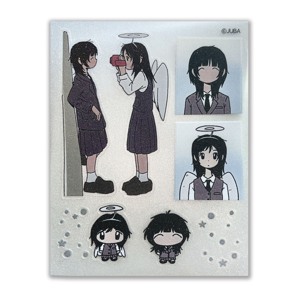 JUBA - After School Glitter Clear Removable Sticker