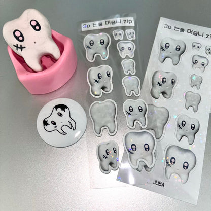 JUBA - 3D tooth.zip removable sticker